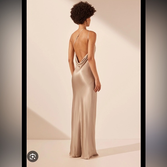 Shona Joy La Lune One Shoulder Cowl Back Maxi Dress - Picture 5 of 12